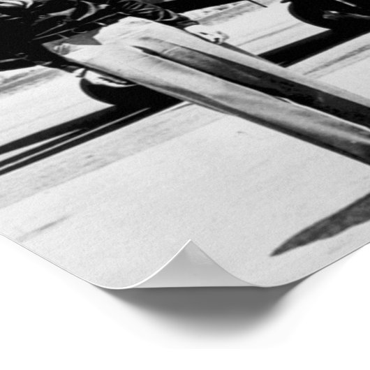 Amelia Earhart Lockheed Electra C 1937 B & W Poste Poster (Ecke)