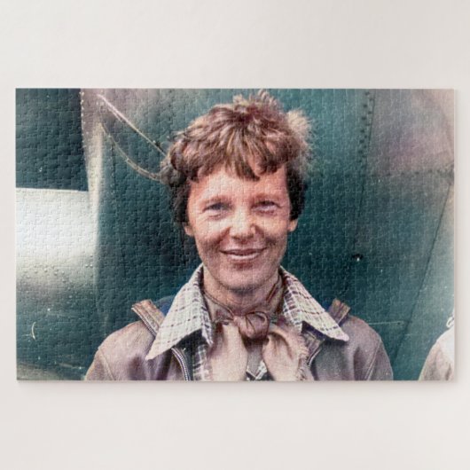 Amelia Earhart Lockheed Electra C 1937 Colorized Puzzle (Horizontal)