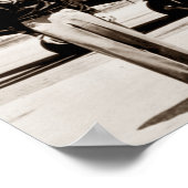 Amelia Earhart Lockheed Electra C 1937 Sepia Poste Poster (Ecke)