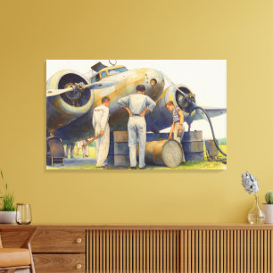 Amelia Earhart Lockheed Model 10 Electra 1937 Leinwanddruck
