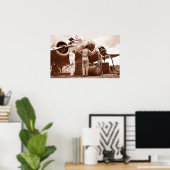 Amelia Earhart Lockheed Model 10 Electra 1937 Poster (Heimbüro)