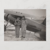 Amelia Earhart Photo Aviation Vintage Postkarte (Vorderseite)