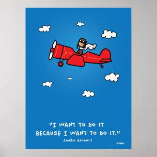 Amelia Earhart Poster