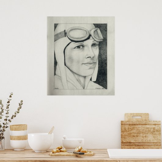 Amelia Earhart Poster (Küche)