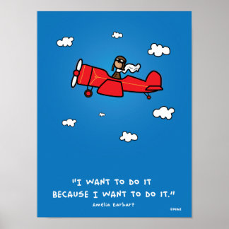 Amelia Earhart Poster 18x24 (und das gleiche Verhä
