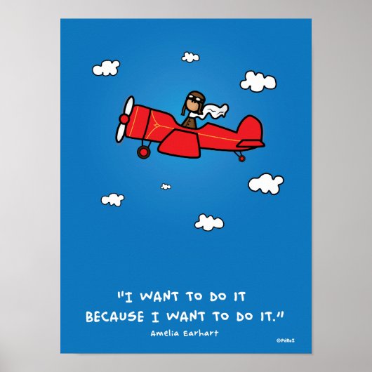 Amelia Earhart Poster 18x24 (und das gleiche Verhä (Vorne)