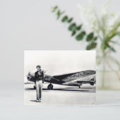 Amelia Earhart Postkarte (Stehend Vorderseite)