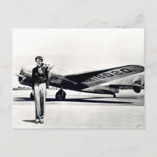 Amelia Earhart Postkarte (Vorderseite)