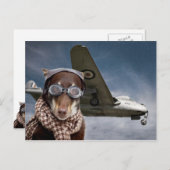 Amelia Earhart Postkarte (Vorne/Hinten)