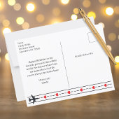 Amelia Earhart Schwarz-weißes Foto, Aviation Birth Postkarte