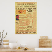 Amelia Earhart sendet Radio Sos Sepia 1937 Post Poster (Küche)