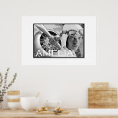 Amelia Earhart und ihr Electra Propeller Poster (Küche)