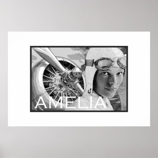 Amelia Earhart und ihr Electra Propeller Poster (Vorne)