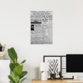 Amelia Earhart verschickt Radio Sos 3. Juli 1937 Poster (Heimbüro)