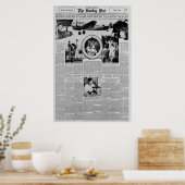 Amelia Earhart vor dem Weltflug 1937 Poster (Küche)