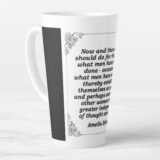 Amelia Earhart Wisdom Tasse (Linke Ecke)