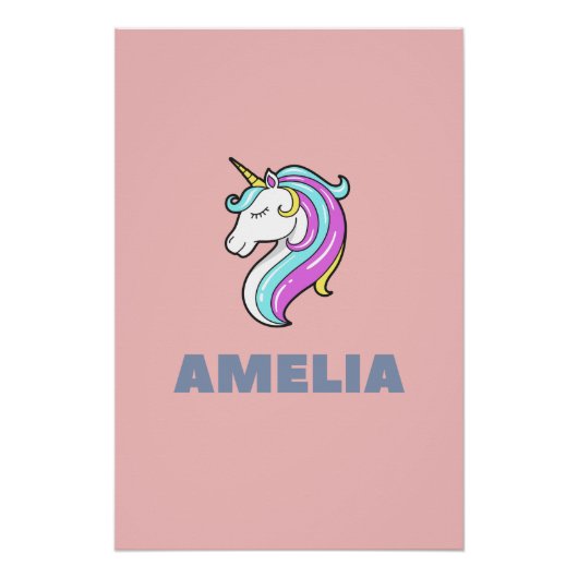 Amelia Einhorn Poster (Vorderseite)
