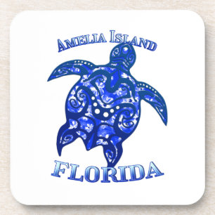 Amelia Florida Vacation Tribal Turtle Getränkeuntersetzer