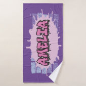 Amelia Ihr Name Graffiti Bath Beach Handtuch Badehandtuch (Badehandtuch)