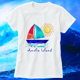 Amelia Insel Florida Urlaub Wassersportler T-Shirt