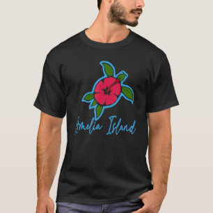 Amelia Island 2022 Sea Turtle Tropical Blume Vac T-Shirt