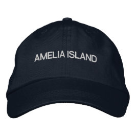 Amelia Island Bestickte Florida Baseballmütze Baseballkappe