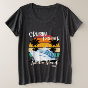 Amelia Island Cruise 2025 Family Group Travel Große Größe T-Shirt
