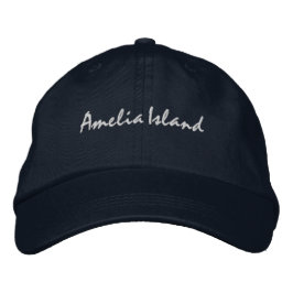 Amelia Island Embroidered Florida Baseball Hat Bestickte Baseballkappe