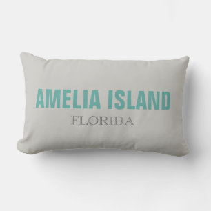 Amelia Island FL Beach Throw Pillow Lendenkissen