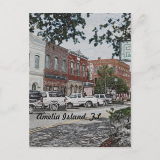 Amelia Island, FL. Postkarte