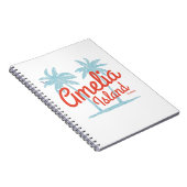 Amelia Island Florida Beach Coral Surf Notizblock (Rechte Seite)