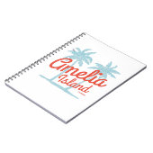 Amelia Island Florida Beach Coral Surf Notizblock (Linke Seite)