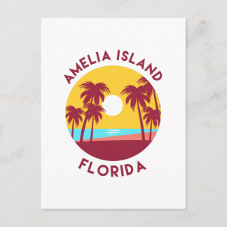 Amelia Island, Florida Beach Landschaft Postkarte