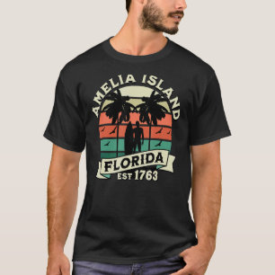 Amelia Island Florida Beach Surfing Sommerurlaub T-Shirt