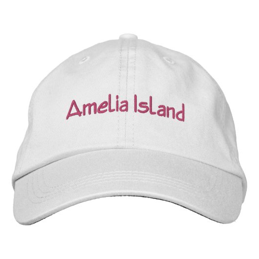 Amelia Island Florida bestickte Mütze Baseballkappe (Vorderseite)