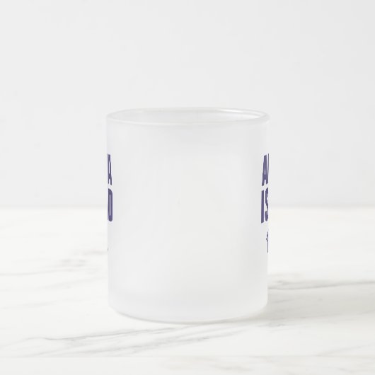 Amelia Island Florida Coffee Mug Mattglastasse (Mittel)