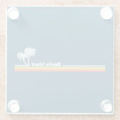 Amelia Island Florida Glasuntersetzer (Rückseite)