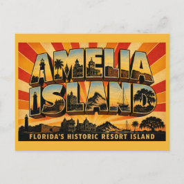 Amelia Island Florida Historische Ferieninsel Postkarte