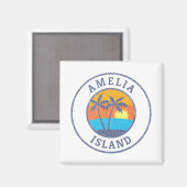 Amelia Island, Florida im klassischen Stil Magnet (Vorderseite/Rückseite)