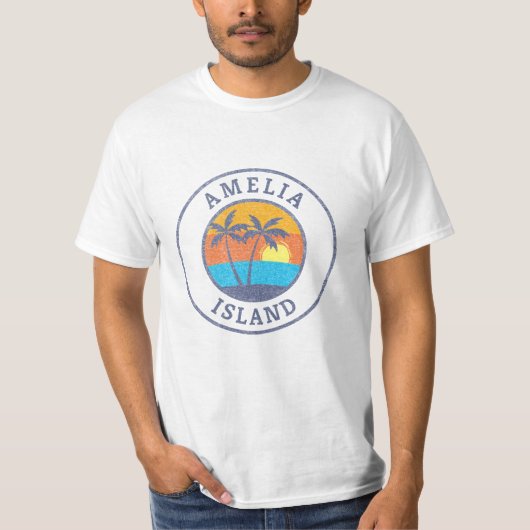 Amelia Island, Florida im klassischen Stil T-Shirt (Vorderseite)