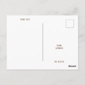 Amelia Island Florida Nassau lila Postkarte (Rückseite)