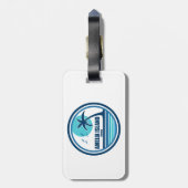 Amelia Island Florida Palm Tree Birds Gepäckanhänger (Rückseite vertikal)