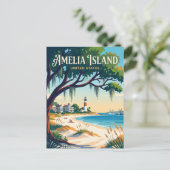 Amelia Island Florida Postkarte (Stehend Vorderseite)