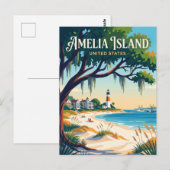 Amelia Island Florida Postkarte (Vorne/Hinten)