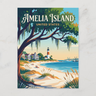 Amelia Island Florida Postkarte