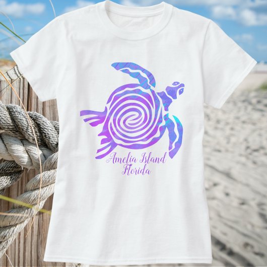 Amelia Island Florida Sea Turtle T - Shirt