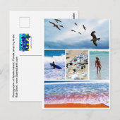 Amelia Island Florida Seascape Postcard Foto Postkarte (Vorne/Hinten)