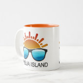 Amelia Island Florida Sonnenbrille Zweifarbige Tasse (Vorderseite Links)