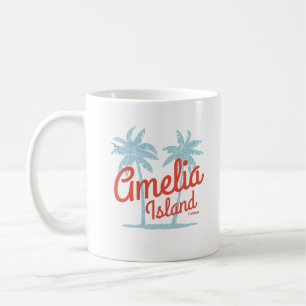 Amelia Island Florida Strand Korallen Surf-Souveni Kaffeetasse