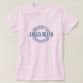 Amelia Island im Blau mit Sonneentwurf T-Shirt